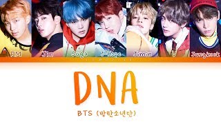 BTS 방탄소년단  DNA Color Coded LyricsHanRomEng가사 [upl. by Aimal332]