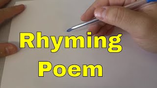 How To Write A Poem That RhymesTutorial [upl. by Piggy]