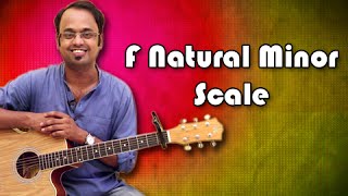 How To Play – F Natural Minor Scale  Guitar Lesson For Beginners [upl. by Liemaj]