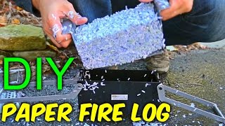 DIY Paper Fire Logs [upl. by Thirion133]