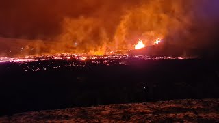 Volcanic eruption in Iceland Live  tuesday 30th  Camera 1 [upl. by Ecinhoj782]