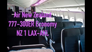 TRIPREPORT  Air New Zealand 777300ER NZ 1 LAXAKL  ECONOMY [upl. by Stanfield]