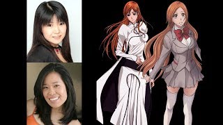 Anime Voice Comparison Orihime Inoue Bleach [upl. by Eilis770]