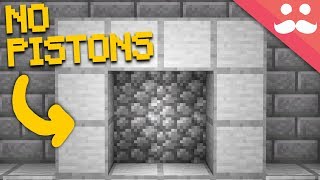 Making a Redstone Door WITH NO PISTONS [upl. by Odell688]