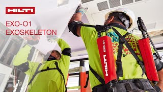 Hilti wearable exoskeleton for construction EXOO1 [upl. by Haidabej]