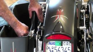 Cycle Visions DynaBaggertail Saddlebag Install Video [upl. by Mathews]