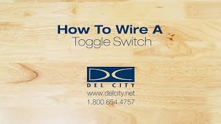 How To Wire A Toggle Switch [upl. by Ariajay]