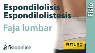 Espondilolisis y espondilolistesis  Ayuda mediante fajas lumbares [upl. by Clemens]