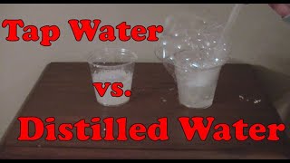 Tap Water vs Distilled Water Sudsing action [upl. by Gent]