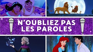 Noubliez pas les paroles Disney  20 Extraits [upl. by Sula542]