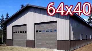 Pole Barn Build in 10 Minutes  Start to Finish TIMELAPSE Post Frame Shop [upl. by Gnok167]