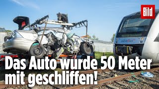 HorrorUnfall mit 3 Toten Zug und Auto kollidieren [upl. by Eeliah]