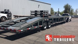 4 Car Hauler by Sun Country Trailers [upl. by Ecirtam]