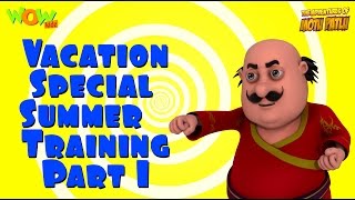 Motu Patlu Vacation Special  Summer Training part 01 Compilation  As seen on Nickelodeon [upl. by Odnala]