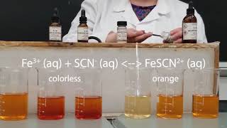 Le Chateliers Principle  Iron III Thiocyanate [upl. by Bekha]