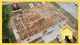 COMPLETE House Construction TIMELAPSE [upl. by Eitnom]