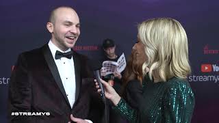 Andrei Terbea Red Carpet Interview  Streamy Awards 2019 [upl. by Seyler]