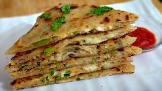 Cheesy Aloo Paratha Recipe  Kids Favorite Cheesy Aloo Paratha  Lunch box special [upl. by Adialeda]