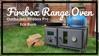 Outbacker® Firebox Pro Eco Burn Range Oven Stove  Unboxing [upl. by Leal]