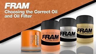 FRAM®  Choosing the Correct Oil amp Oil Filter [upl. by Johnath]