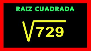 ✅👉 Raiz Cuadrada de 3 Digitos ✅ Raiz Cuadrada [upl. by Tommie755]