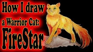 How I draw a Warrior Cat [upl. by Lienad]