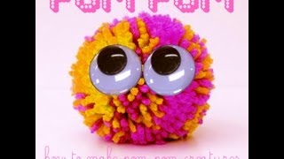 Fun KiDS craft  How to make a pompom [upl. by Nylacaj938]