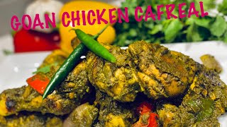 GOAN CHICKEN CAFREAL  CAFREAL RECIPE  GOAN CHICKEN CAFREAL MASALA  HOW TO MAKE CHICKEN CAFREAL [upl. by Allemac]