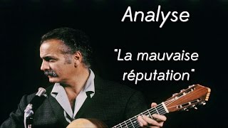 ANALYSE  LA MAUVAISE RÉPUTATION BRASSENS [upl. by Rebmac156]