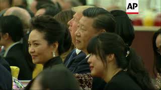 Video of Trumps granddaughter singing in Mandarin shown at banquet [upl. by Resa]