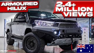 ARMOURED HILUX  CRAZY MODIFIED 4X4 BUILD [upl. by Ainiger420]