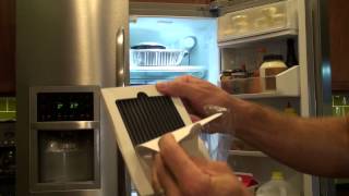 Change a Frigidaire Refrigerator Air Filter [upl. by Mloc]