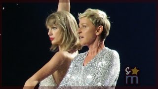 Taylor Swift amp Ellen DeGeneres Walk During quotStylequot at Staples Center Night 3 [upl. by Deb]