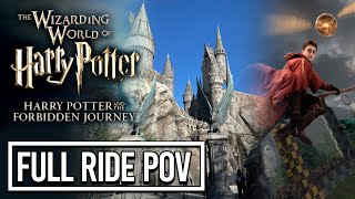 Harry Potter and the Forbidden Journey Reopens  Full Ride POV  Universal Studios Hollywood [upl. by Sera]