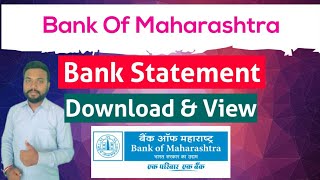 Bank Of Maharashtra Bank Statement Download  Bank Of Maharashtra Bank Account Statement  BOM [upl. by Suelo147]