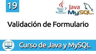 19 Validación de formulario de registro en Java y MySQL [upl. by Lexie]