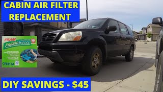 2005 Honda Pilot Cabin Air Filter Replacement [upl. by Anil]