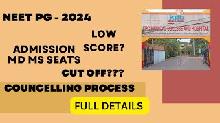 NEETPG 2024 KPC Medical College amp Hospital  CUT OFF LOW SCORE [upl. by Appleton]