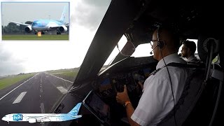 TUIfly Boeing 787 Dreamliner COCKPIT VIEW from Amsterdam to Palma [upl. by Meras]