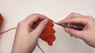 Crochet Tutorial decreasing in mini C2C crochet [upl. by Bonita]