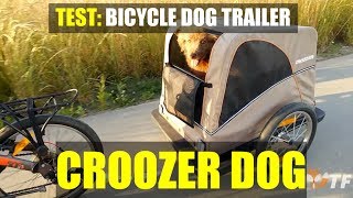 Test of Dog bicycle trailer  CROOZER DOG [upl. by Assylla113]