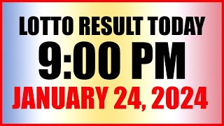 Lotto Result Today 9pm Draw January 24 2024 Swertres Ez2 Pcso [upl. by Krystyna]