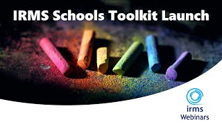 IRMS Schools Toolkit Launch [upl. by Swetiana158]