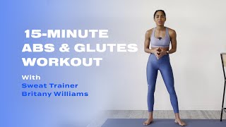 15Minute Abs amp Glutes Barre Workout With Britany Williams [upl. by Ainehta215]