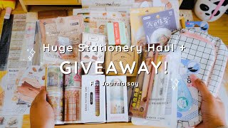 Journalsay Stationery Haul  International Giveaway CLOSED [upl. by Anoerb]