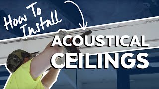 How to Install Acoustical Ceilings  Armstrong Ceiling Solutions [upl. by Amelus]