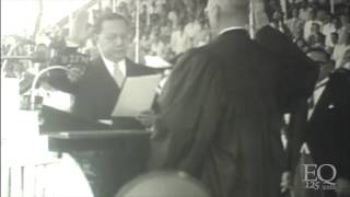 President Elpidio Quirinos oath taking as President of the Philippines [upl. by Hemetaf]