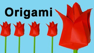 Como Hacer Flores De Papel Origami Fácil [upl. by Eibo]