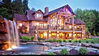 Most Luxurious Log Cabins In America [upl. by Rdnaskela896]