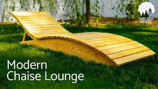 Outdoor Chaise Lounge  How to Build [upl. by Rebmeced]